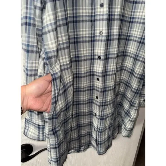 Pact fireside flannel long shirt tunic dress - Picture 2 of 7